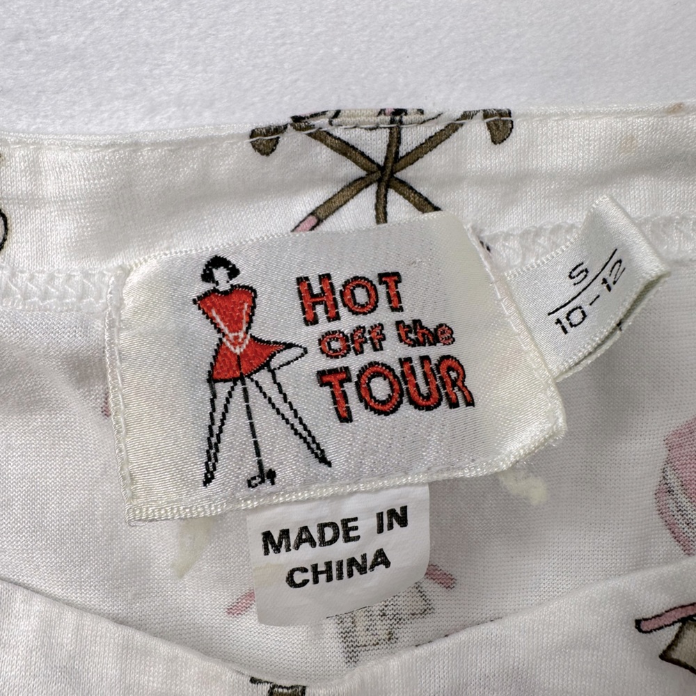 Vintage Hot Off the Tour Girls Golf Shirt Size 10-12